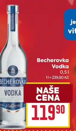 Billa Becherovka Vodka nabídka