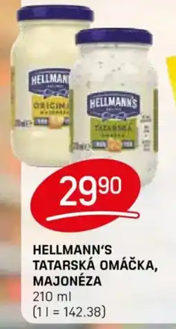 Flop HELLMANN'S Tatarská omáčka, majonéza nabídka