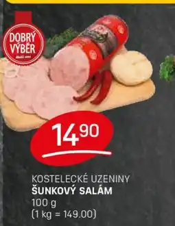 Flop Kostelecké uzeniny šunkový salám nabídka