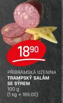 Flop Příbramská uzenina Trampský salám se sýrem nabídka