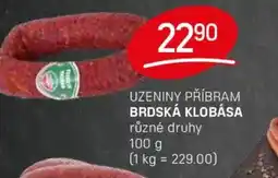 Flop Uzeniny příbram Brdská klobása nabídka