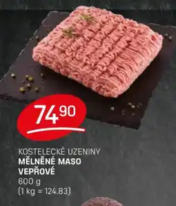 Flop Kostelecké uzeniny Mělněné maso vepřové nabídka