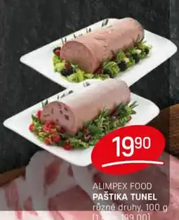 Flop Alimpex food Paštika tunel nabídka