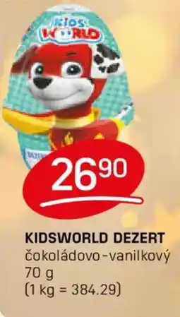 Flop Kidsworld dezert nabídka