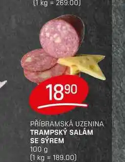 Flop TRAMPSKÝ SALÁM SE SÝREM 100 g nabídka
