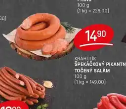 Flop ŠPEKÁČKOVÝ PIKANTN TOČENÝ SALÁM 100 g nabídka