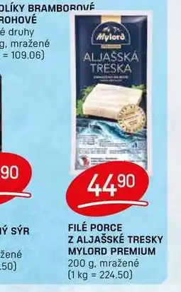 Flop FILÉ PORCE Z ALJAŠSKÉ TRESKY MYLORD PREMIUM 200 g nabídka