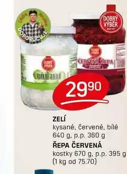 Flop ŘEPA ČERVENÁ kostky 670 g. p.p. 395 g nabídka