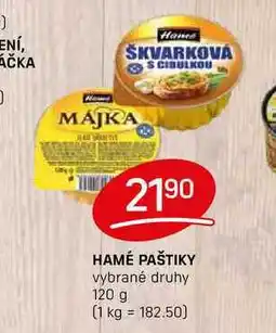 Flop HAMÉ PAŠTIKY vybrané druhy 120 g nabídka
