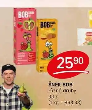 Flop ŠNEK BOB různé druhy 30 g nabídka