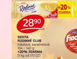Flop SEDITA RODINNÉ CLUB máslové, karamelové 134-140 g nabídka