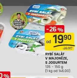 Flop RYBÍ SALÁT V MAJONÉZE, S JOGURTEM 135-150 g nabídka