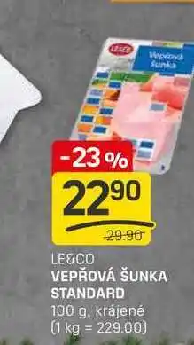 Flop VEPŘOVÁ ŠUNKA STANDARD 100 g nabídka