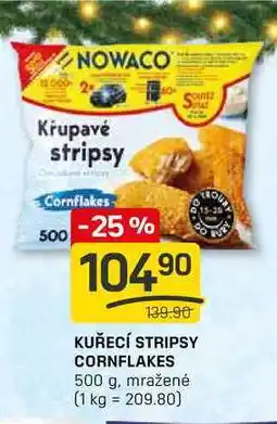 Flop KUŘECÍ STRIPSY CORNFLAKES 500 g, mražené nabídka