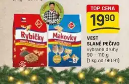 Flop VEST SLANÉ PEČIVO vybrané druhy 90 - 110 g nabídka