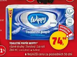 Penny Market TOALETNÍ PAPÍR WIPPY, 16 rolí nabídka