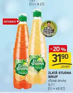 Flop ZLATÁ STUDNA SIRUP různé druhy 0,7l nabídka