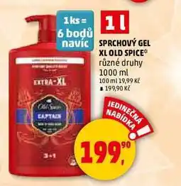 Penny Market SPRCHOVÝ GEL XL OLD SPICE, 1000 ml nabídka