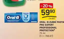 Flop ORAL-B ZUBNÍ PASTA PRO EXPERT PROFESSIONAL PROTECTION 75 ml nabídka