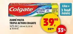 Penny Market ZUBNÍ PASTA TRIPLE ACTION COLGATE, 125 ml nabídka