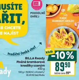 Billa BILLA Ready Plněné bramborové knedlíky uzeným 450 g nabídka