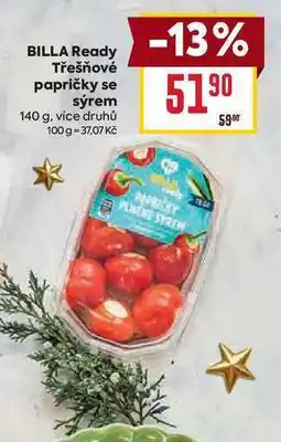 Billa BILLA Ready Třešňové papričky se sýrem 140g nabídka