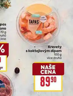 Billa Krevety s koktejlovým dipem 100g nabídka