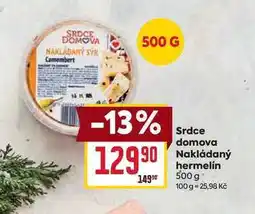Billa Srdce domova Nakládaný hermelín 500 g nabídka