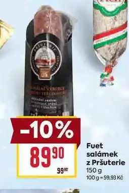 Billa Fuet salámek z Pršuterie 150 g nabídka