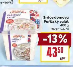 Billa Srdce domova Pařížský salát 400 g nabídka