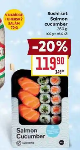 Billa Sushi set Salmon cucumber 260 g nabídka