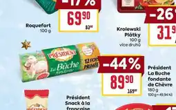 Billa Président La Buche fondante de Chèvre 180 g nabídka