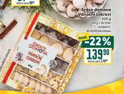 Billa Srdce domova Vánoční cukroví 420 g nabídka