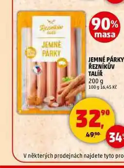 Penny Market JEMNÉ PÁRKY ŘEZNÍKŮV TALÍŘ, 200 g nabídka