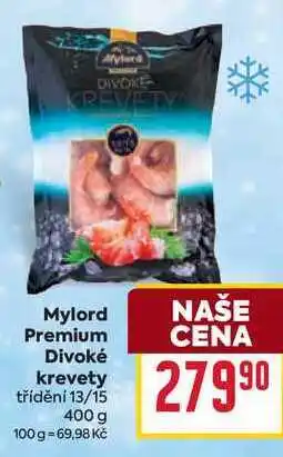 Billa Mylord Premium Divoké krevety třídění 13/15 400 g nabídka