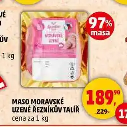 Penny Market MASO MORAVSKÉ UZENÉ ŘEZNÍKŮV TALÍŘ, 1 kg nabídka