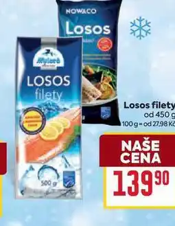 Billa Losos filety od 450 g nabídka
