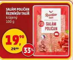 Penny Market SALÁM POLIČAN ŘEZNÍKŮV TALÍŘ, 100 g nabídka
