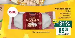 Billa Vánoční štola 750 g nabídka