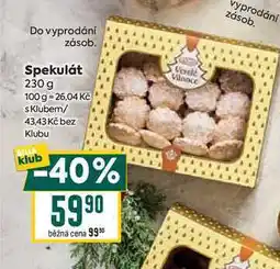 Billa Spekulát 230 g nabídka