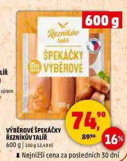 Penny Market VÝBĚROVÉ ŠPEKÁČKY ŘEZNÍKŮV TALÍŘ, 600 g nabídka