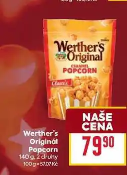 Billa Werther's Originál Popcorn 140 g nabídka