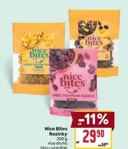 Billa Nice Bites Rozinky 200 g nabídka