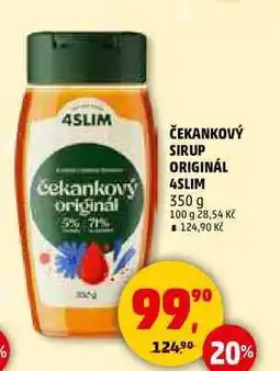 Penny Market ČEKANKOVÝ SIRUP ORIGINÁL 4SLIM, 350 g nabídka