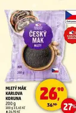 Penny Market MLETÝ MÁK KARLOVA KORUNA, 200 g nabídka