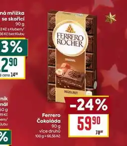Billa Ferrero Čokoláda 90 g nabídka