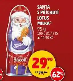 Penny Market SANTA S PŘÍCHUTÍ LOTUS MILKA, 95 g nabídka