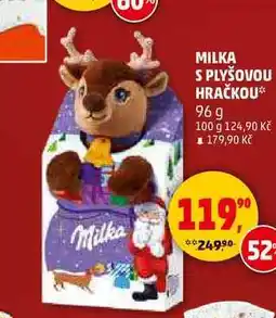 Penny Market MILKA S PLYŠOVOU HRAČKOU, 96 g nabídka