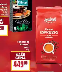 Billa Segafredo Zrnková Káva 1kg nabídka