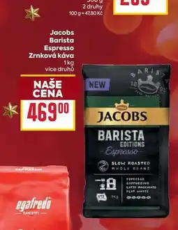 Billa Jacobs Barista Espresso Zrnková káva 1kg nabídka